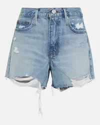 Frame Denim Shorts Le Brigette di jeans distressed Blu