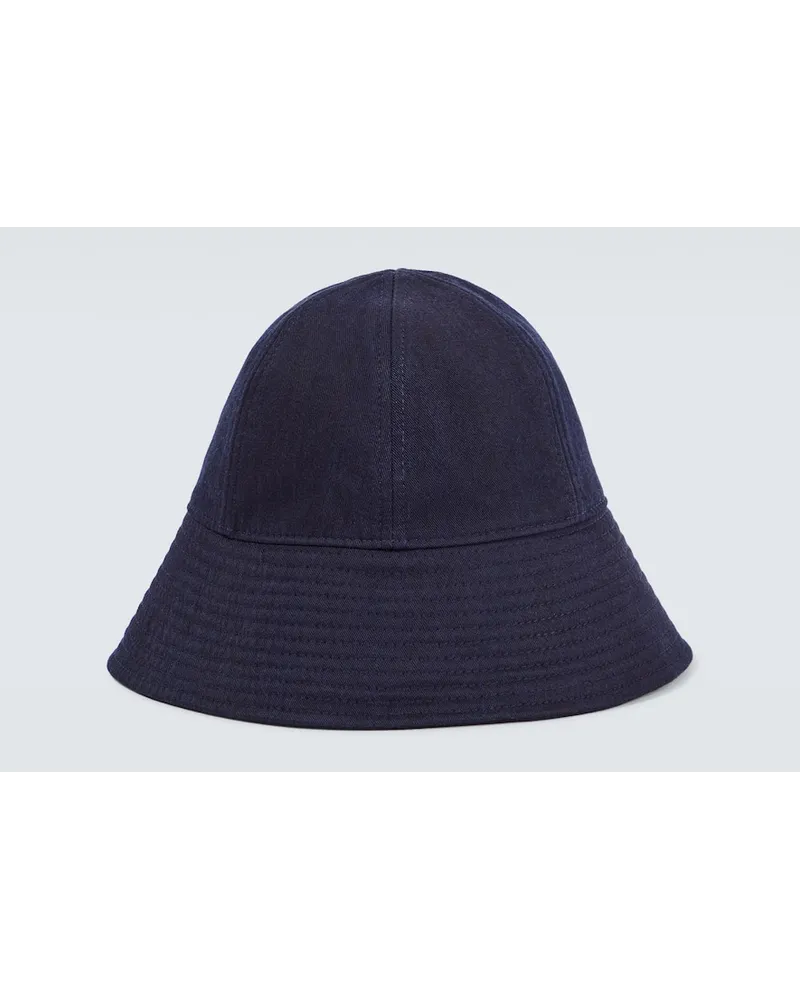 Jil Sander Cappello da pescatore in cotone Blu