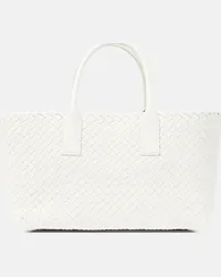 Bottega Veneta Borsa Cabat Small in pelle Bianco