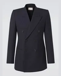 Saint Laurent Blazer da smoking in lana Blu