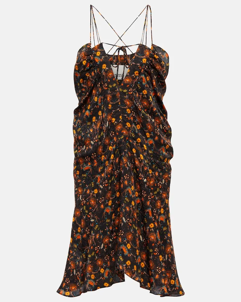 Isabel Marant Miniabito Presly in misto seta Multicolore