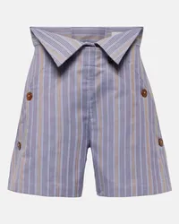 Vivienne Westwood Shorts W CJ in cotone a vita alta Viola