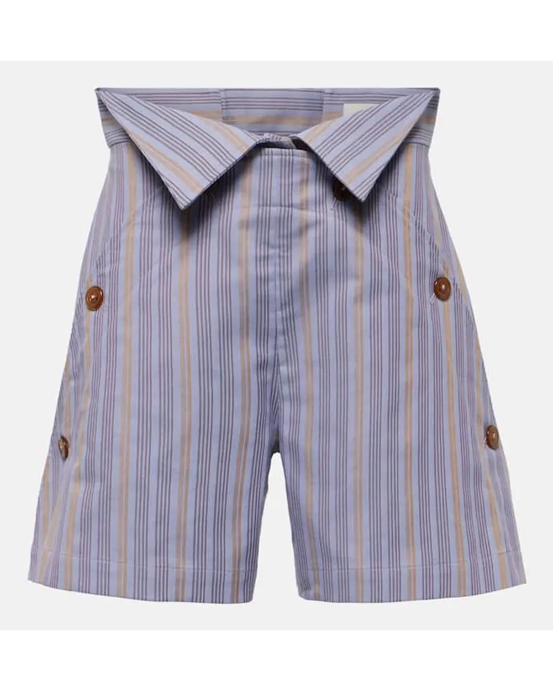 Vivienne Westwood Shorts W CJ in cotone a vita alta Viola