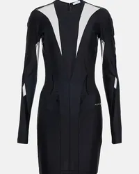 Thierry Mugler Miniabito con pannelli Nero