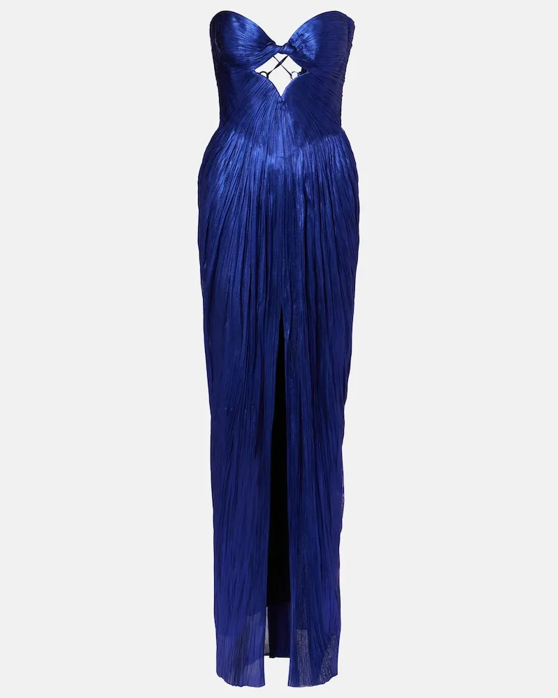 Maria Lucia Hohan Abito bustier Stephanie in tulle Blu