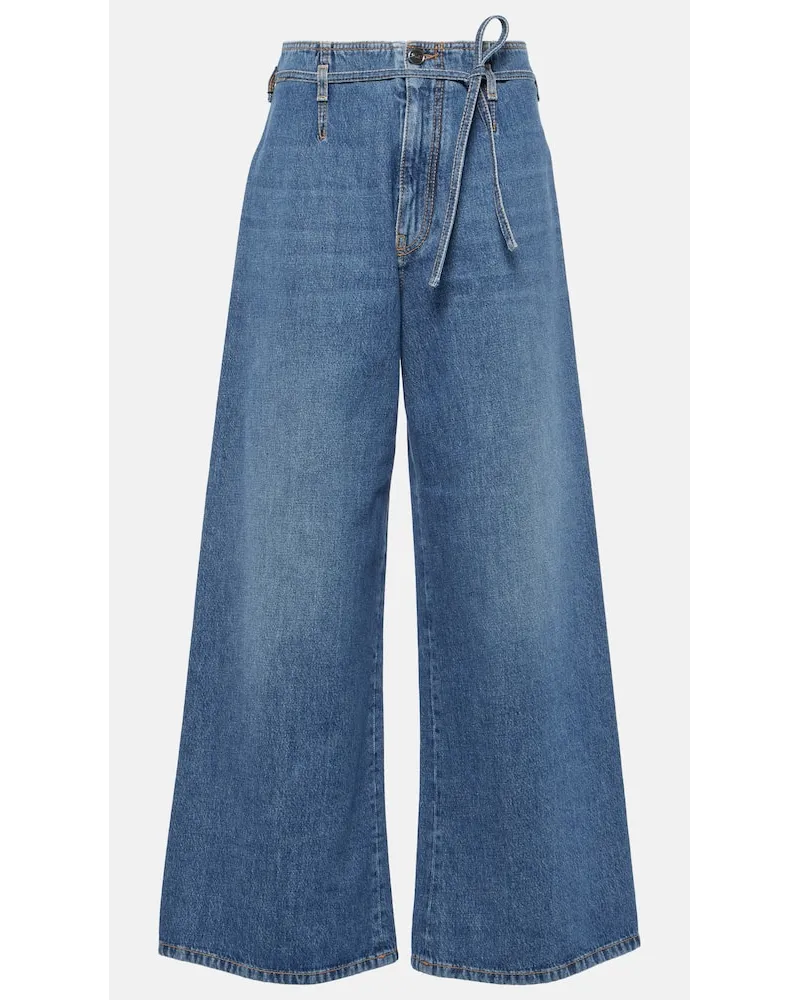 Etro Jeans a gamba larga e vita alta Blu