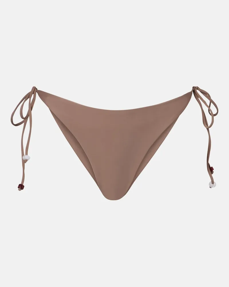 JADE SWIM Slip bikini Nyra Marrone