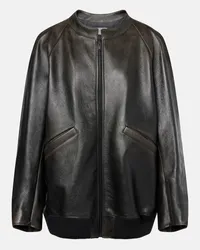 The Row Bomber Kengia in pelle Marrone