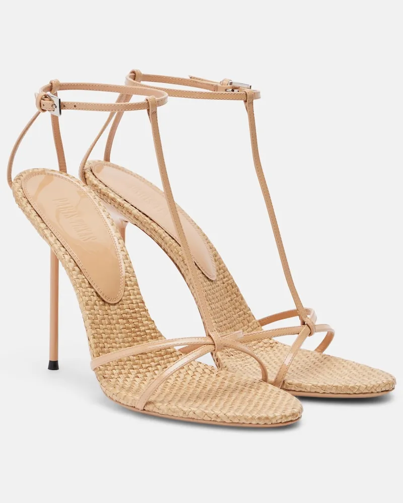 Paris Texas Sandali Lidia in pelle verniciata Beige