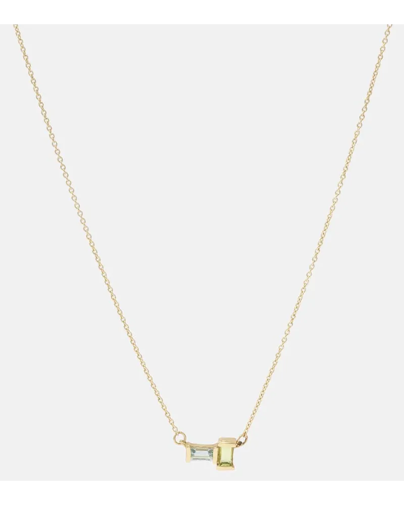 Aliita Collana Tu Y Yo in oro 9kt con pietre preziose Multicolore