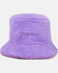 Jacquemus Cappello da pescatore Le bob Neve Viola