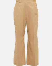 Chloé Chloé Culottes flared a vita alta Beige