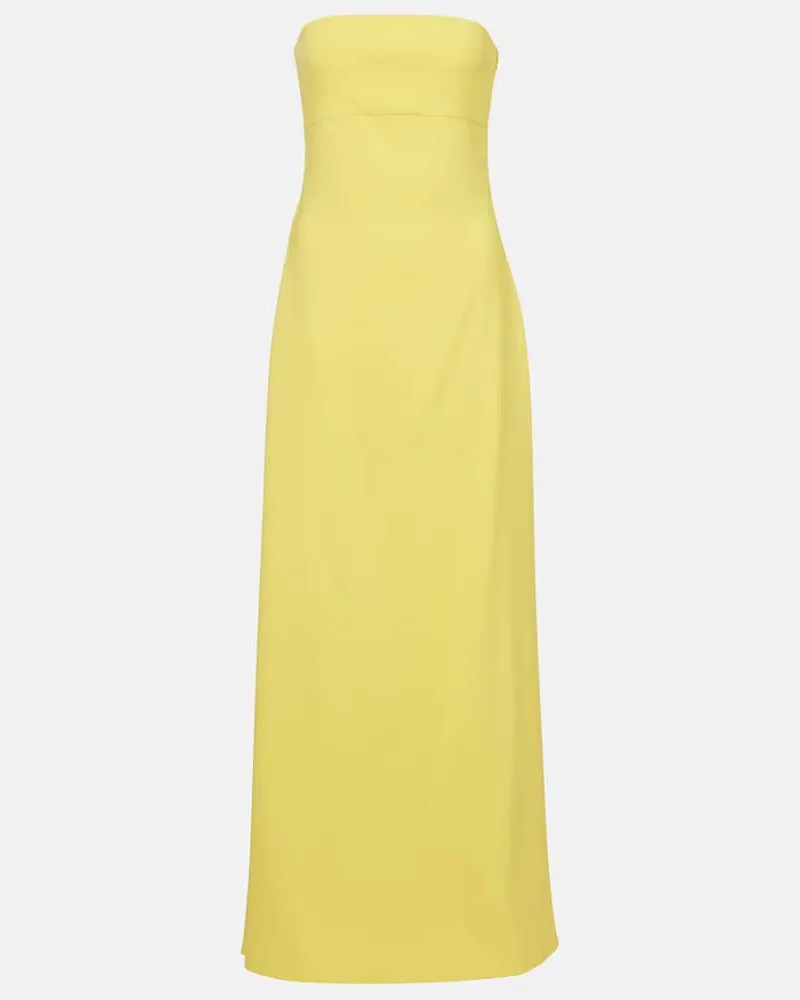 Jacquemus Abito lungo bustier Giallo