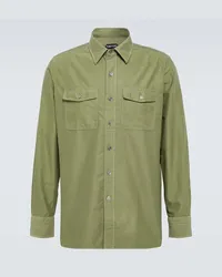 Tom Ford Camicia in cotone Verde