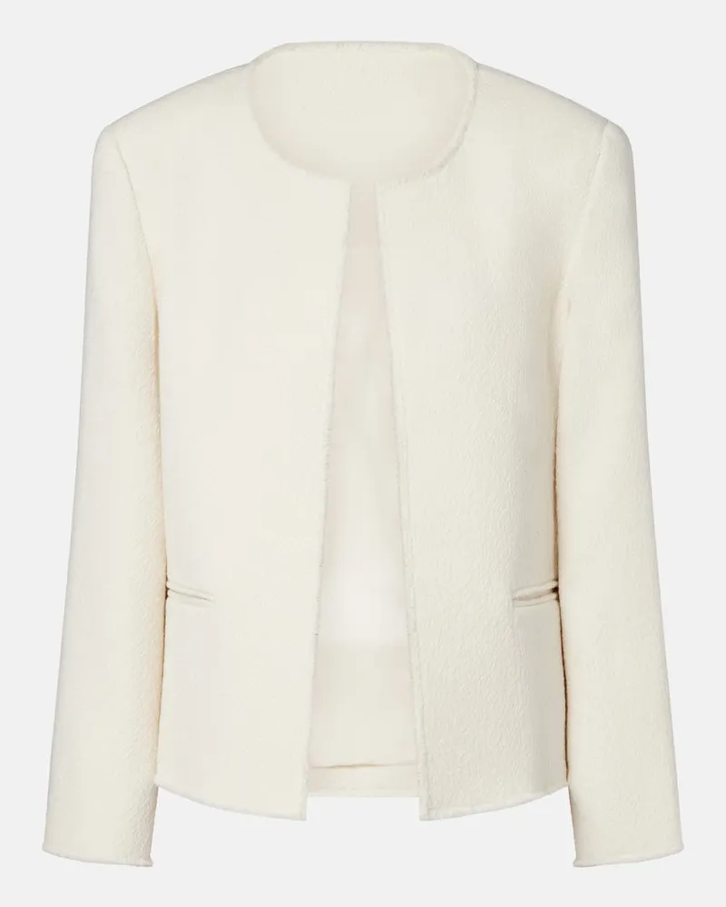 Totême Giacca Fluid in misto lana Bianco