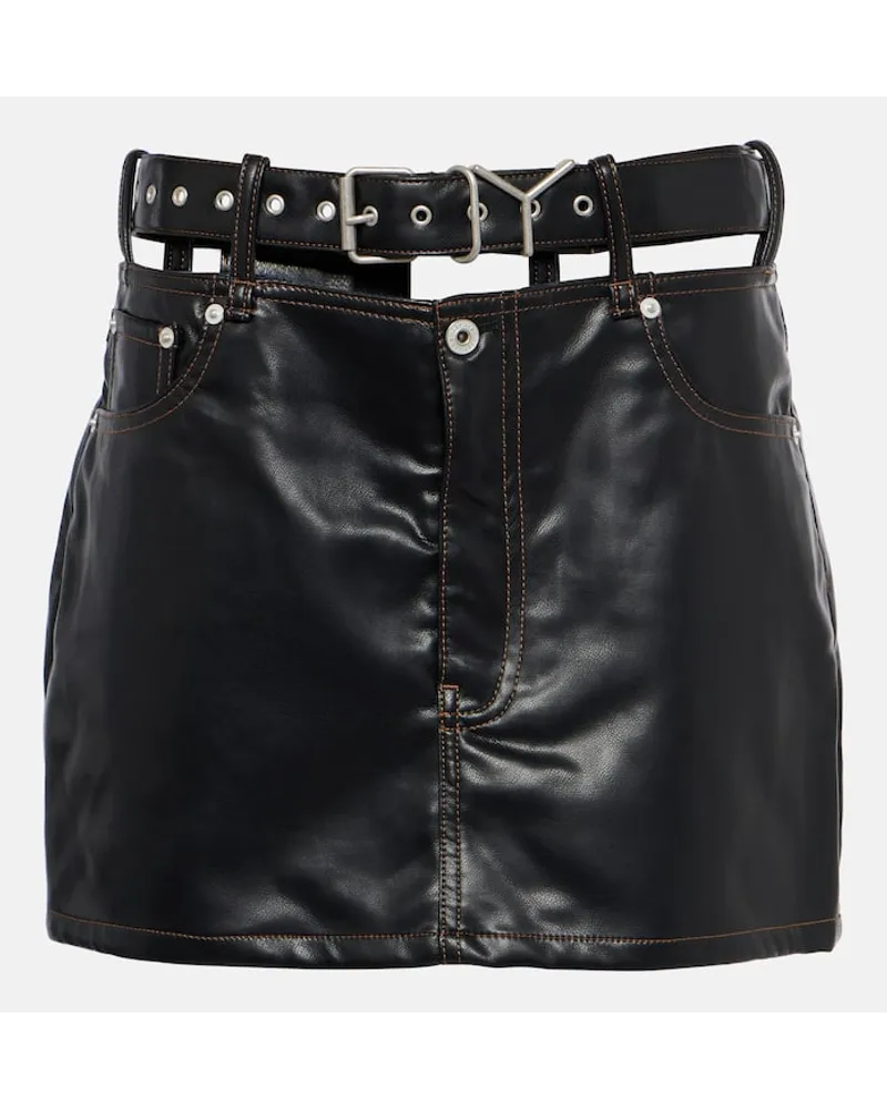 Y/PROJECT Minigonna in similpelle Nero