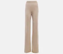 Pantaloni Egle in maglia a vita alta