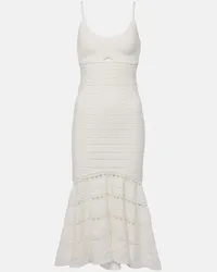 Victoria Beckham Abito midi Cami con cut-out Bianco