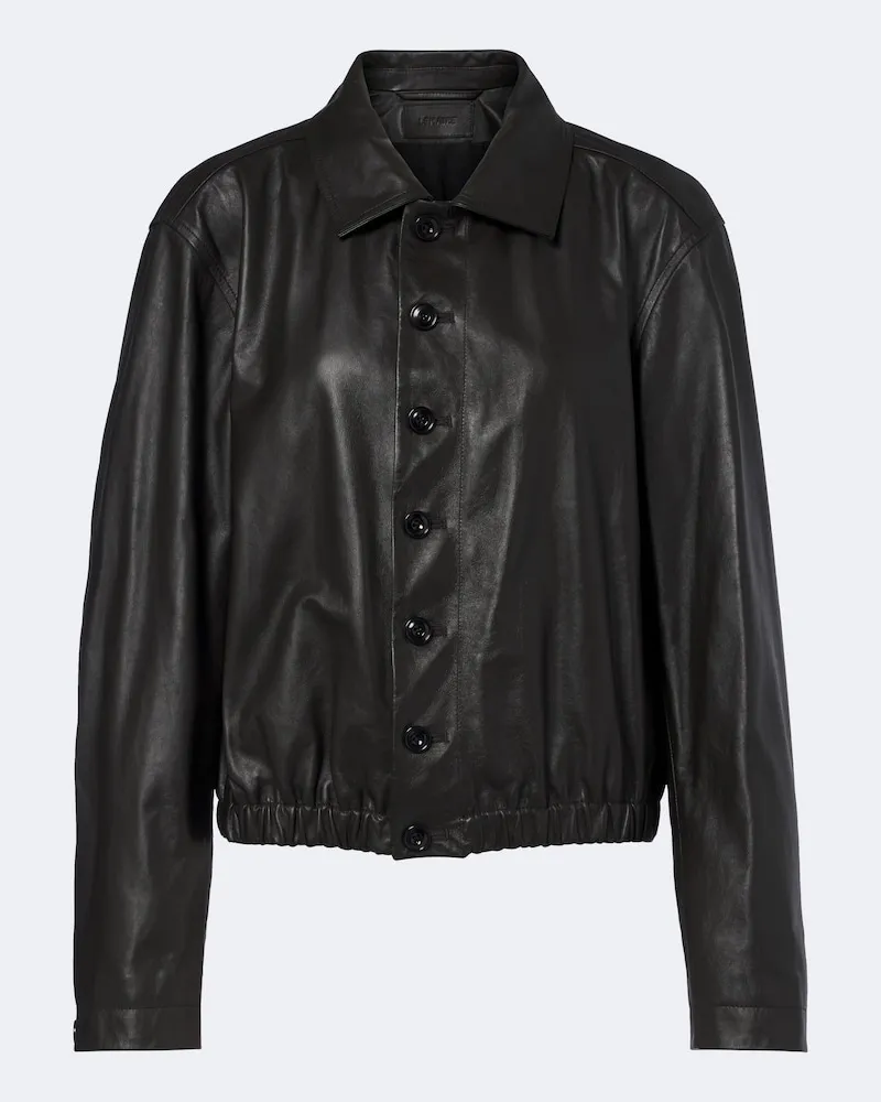Christophe Lemaire Giacca blouson in pelle Marrone