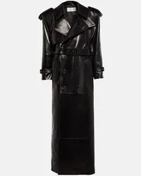 Saint Laurent Trench in pelle Nero