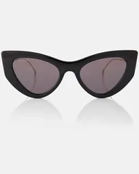 Gucci Occhiali da sole cat-eye Double G Nero