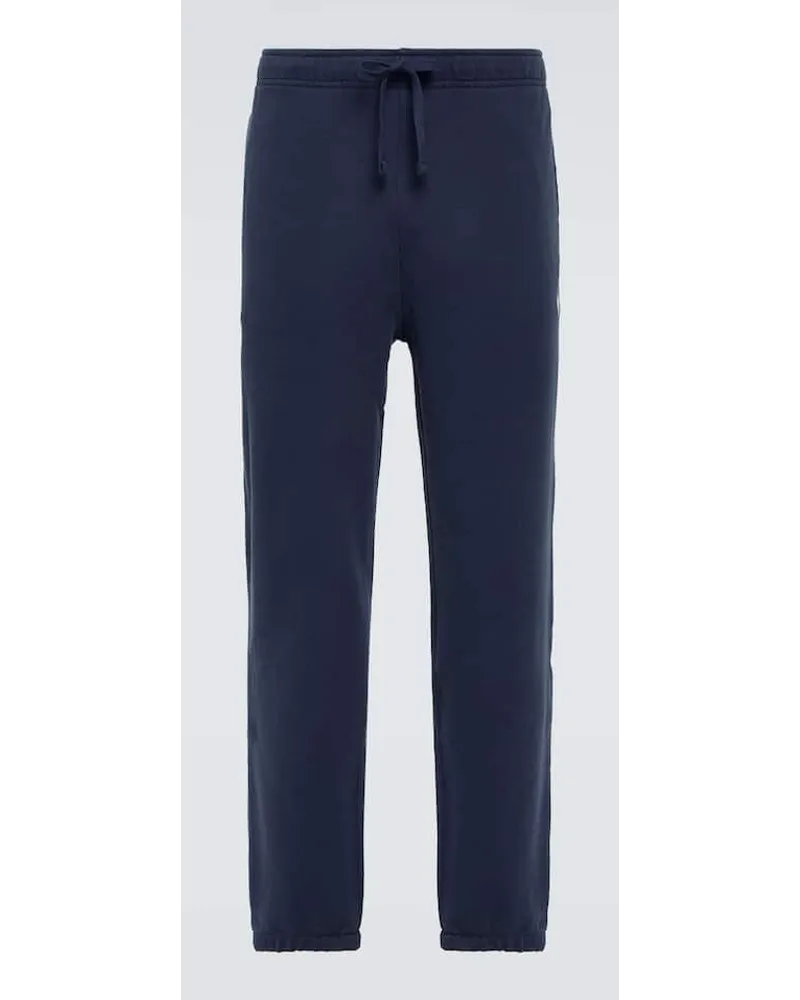 Ralph Lauren Pantaloni sportivi in jersey di cotone Blu