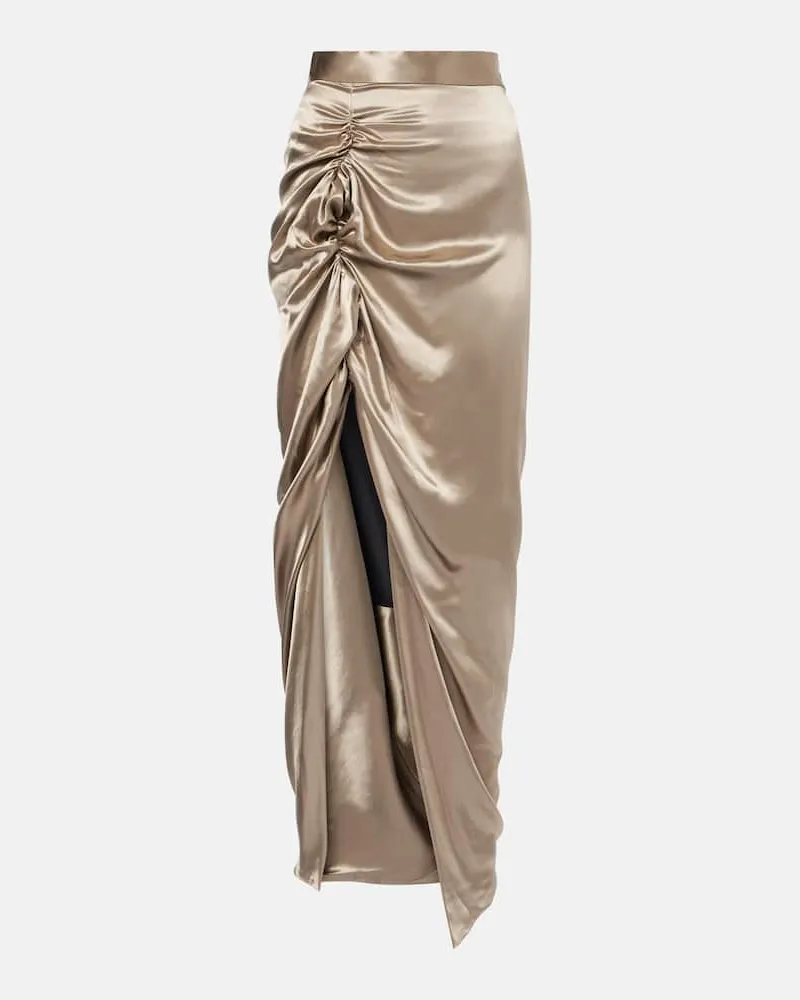 Vivienne Westwood Gonna lunga asimmetrica Panther Oro