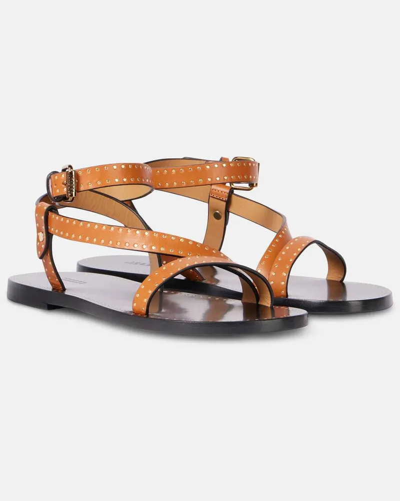 Isabel Marant Sandali Jopee in pelle Marrone