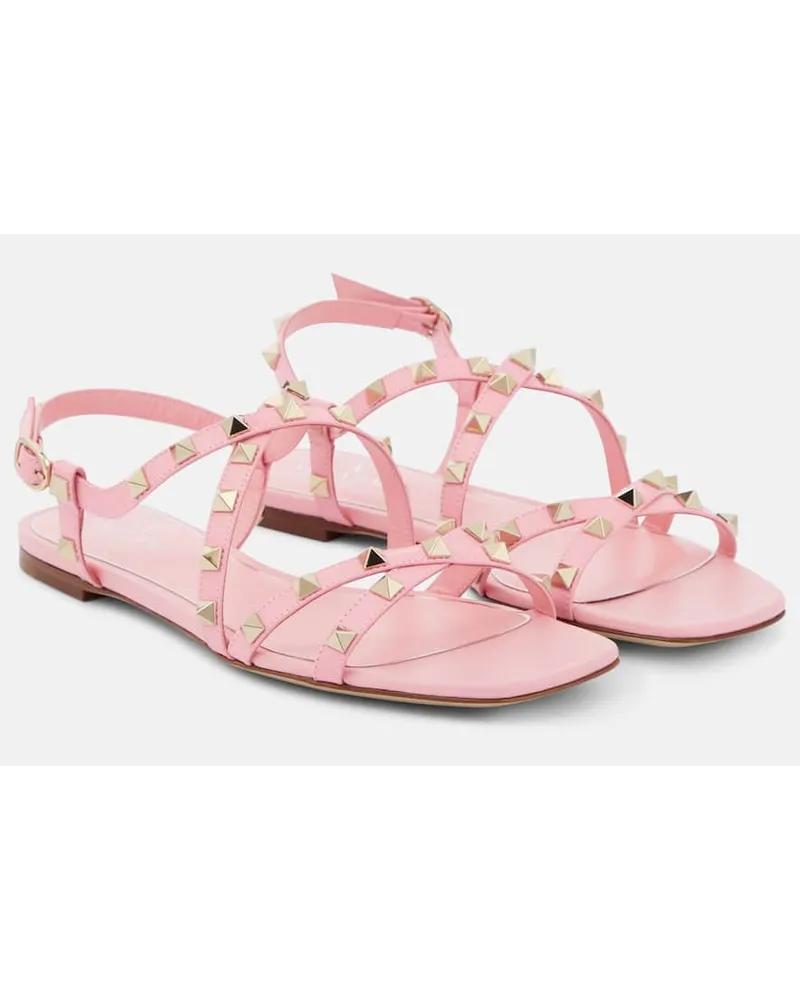 Valentino Garavani Sandali Rockstud in pelle Rosa