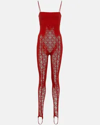 Wolford x Simkhai - Jumpsuit Intricate Pattern Rosso