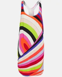 Emilio Pucci Miniabito Iride in jersey con stampa Multicolore