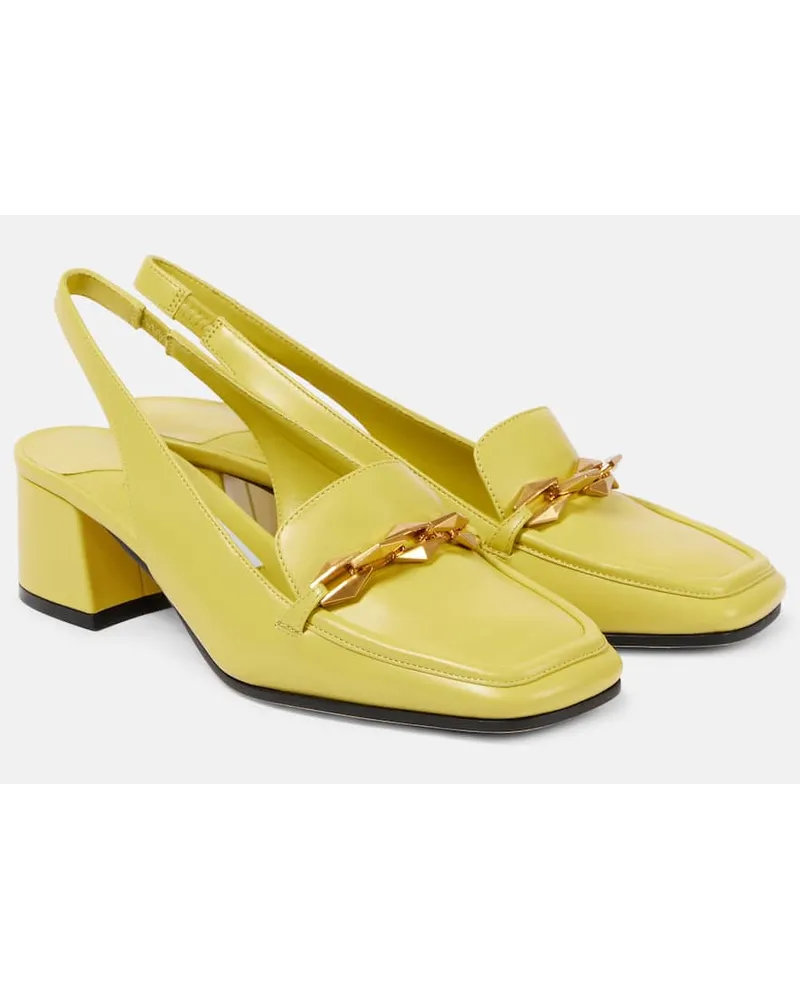 Jimmy Choo Pumps slingback Diamond Tilda 45 in pelle Giallo