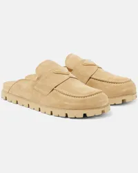 Prada Slipper in suede Beige