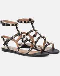 Valentino Garavani Sandali Rockstud in pelle Nero