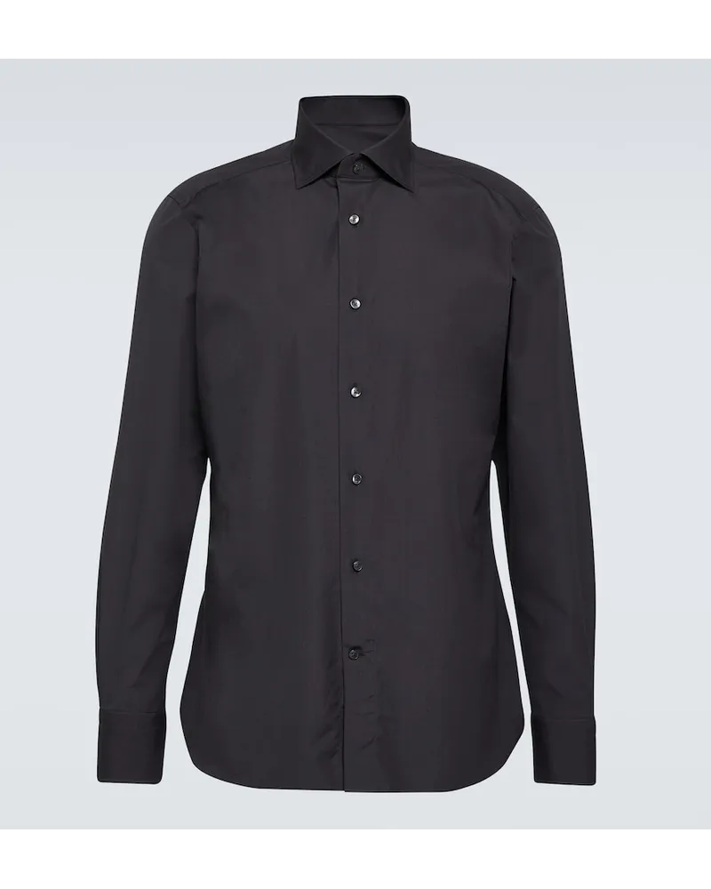 Ermenegildo Zegna Camicia in cotone Grigio