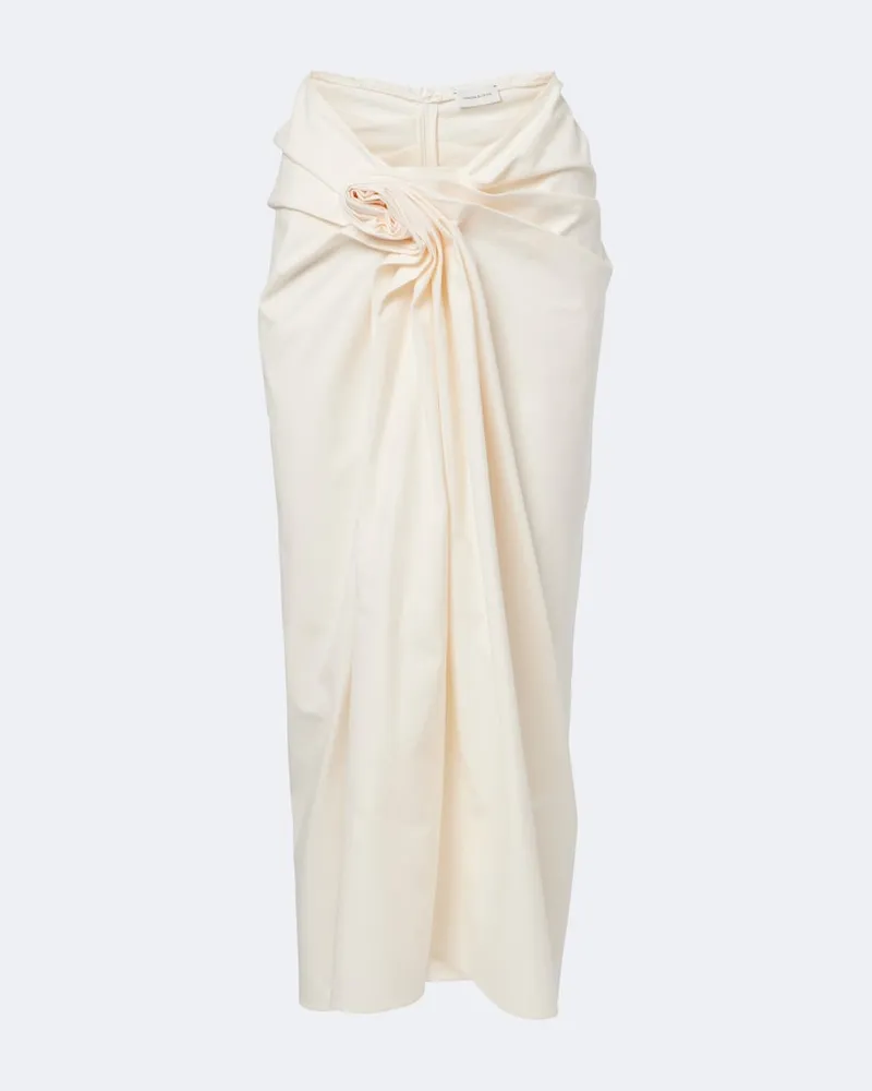 Magda Butrym Gonna lunga in cotone Beige