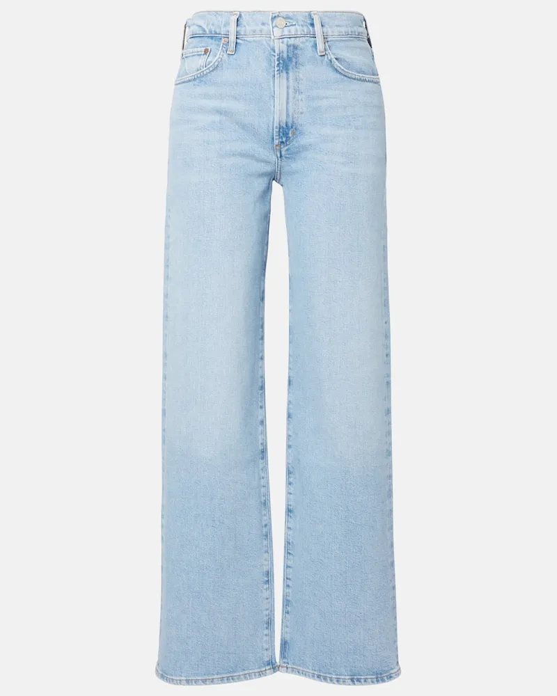 AGOLDE Jeans Harper a gamba larga e vita alta Blu