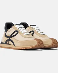 Loewe Sneakers Flow Runner in suede Beige