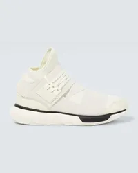 Y-3 Sneakers Qasa con pelle Bianco