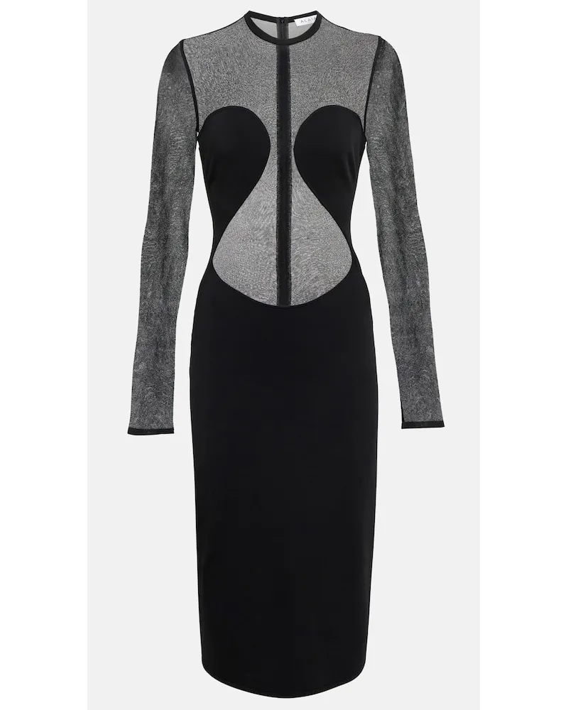 Alaïa AlaÃ¯a Miniabito in jersey Nero