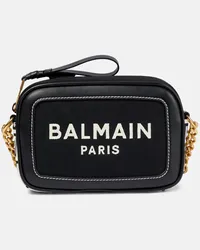 Balmain Borsa a spalla B-Army in canvas e pelle Nero