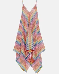 Missoni Abito midi in lamé di misto cotone Multicolore