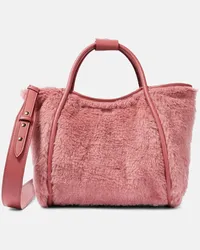 Max Mara Borsa Marine Medium in teddy Rosa