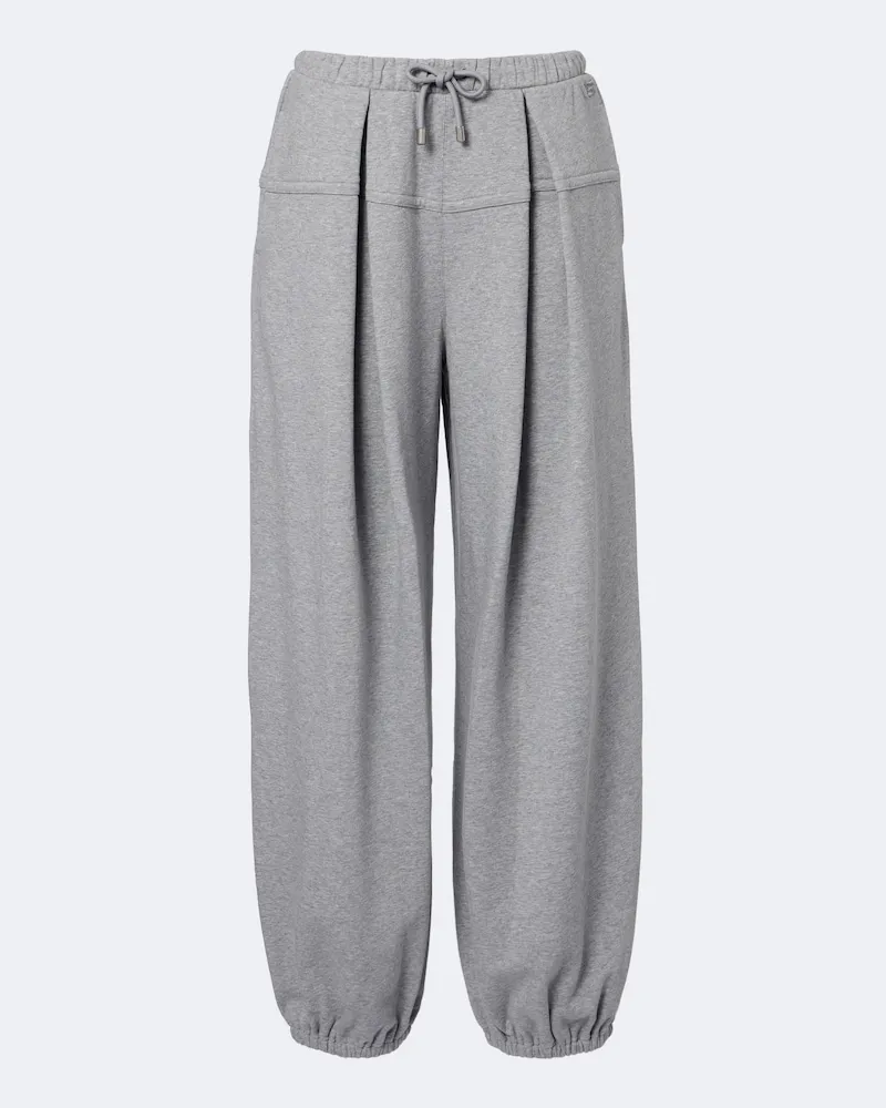 SPORTMAX Pantaloni sportivi in misto cotone Grigio