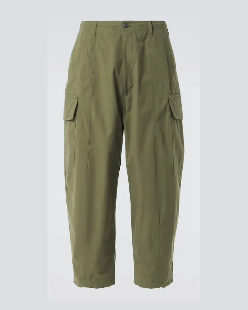 Comme des Garçons Comme des GarÃ§ons Homme Pantaloni cargo cropped in cotone Verde
