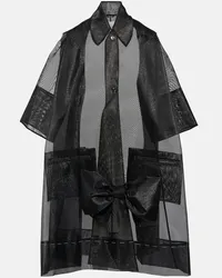 Maison Margiela Cappotto con fiocco Nero