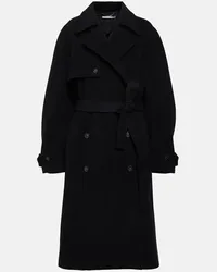 Stella McCartney Cappotto doppiopetto in lana Nero