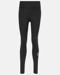 adidas Leggings TruePace a vita media Nero