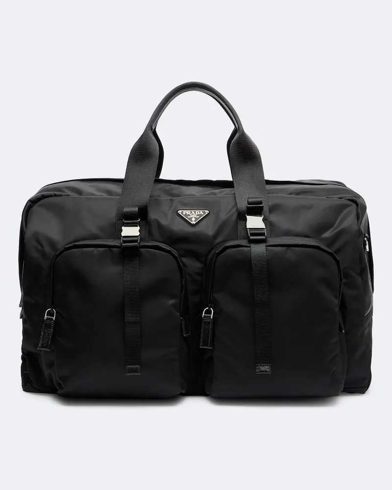 Prada Borsa da viaggio in Re-Nylon Nero