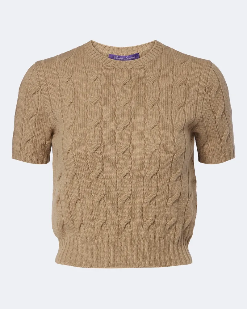 Ralph Lauren Pullover in cashmere a trecce Beige